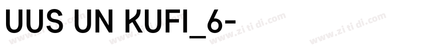 UUS UN KUFI_6字体转换